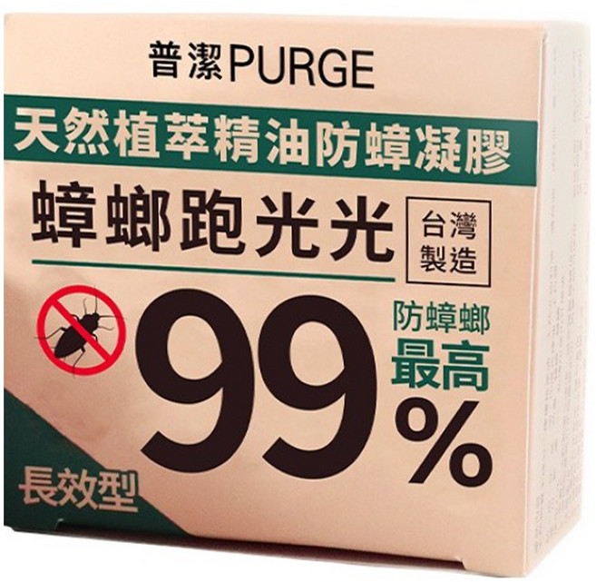 PURGE 普潔 植萃精油防蟑凝膠 長效型, 100g, 1罐