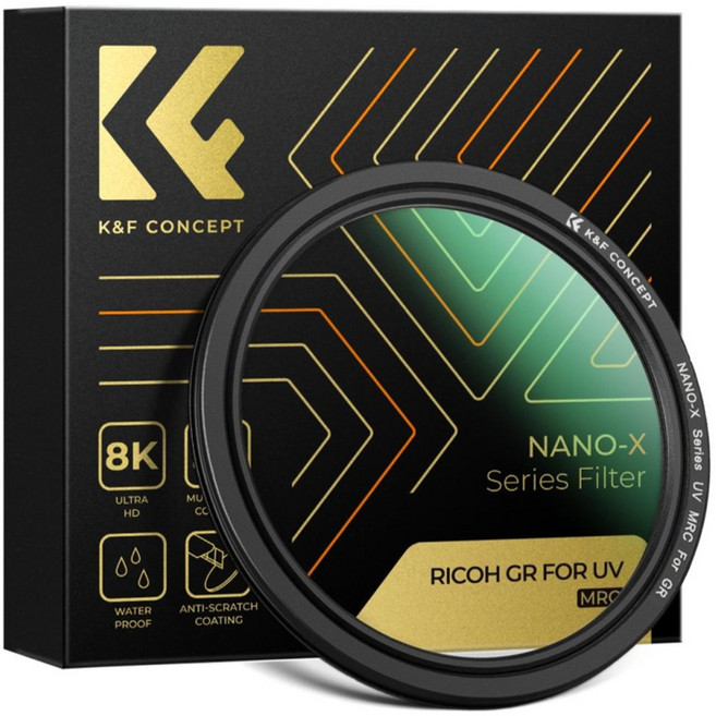 케이앤에프컨셉 NANO X 리코 GR 시리즈용 MCUV 렌즈 필터, 1개, SKU.2319