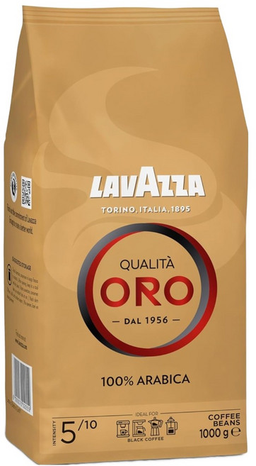 LAVAZZA ORO 金牌阿拉比卡咖啡豆, 1包, 1000g, 全豆咖啡 未研磨
