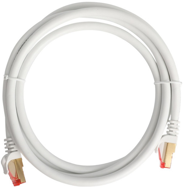 넥시 CAT.8 S-FTP 패치코드 NX1044, 화이트, 1개, 50cm