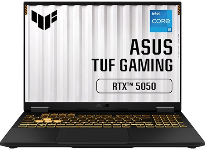 에이수스 2025 TUF 게이밍 F16 코어i5 인텔 14세대 지포스 RTX 5050, 예거 그레이, FX608JHR-RV107, 512GB, 16GB, Free DOS