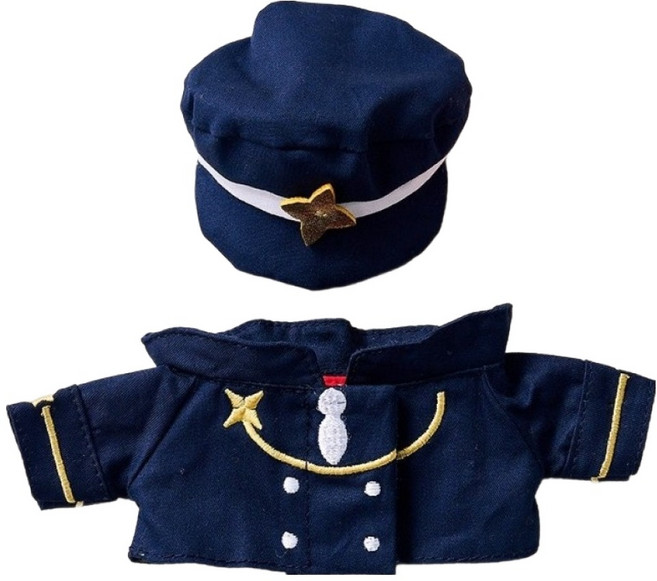 BUTTERSHOP 跑跑薑餅人 銀河餅乾 制服 娃娃衣, 海軍藍, 1個