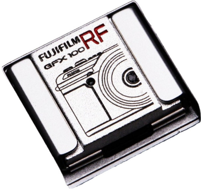 디노 Fuji XM5/GFX100RF 핫슈커버 실버 GFX100RF 전용 6 x 4 cm, 1개