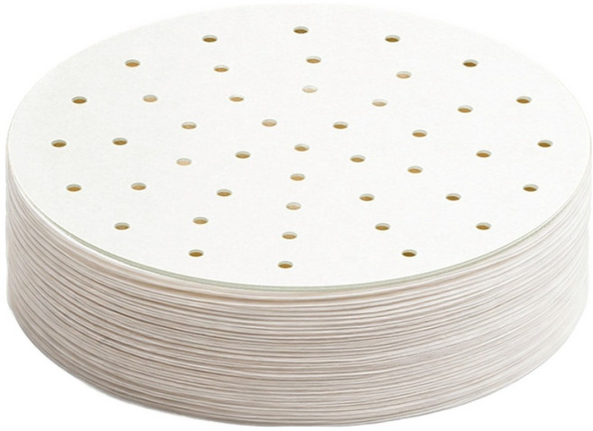 까사라이프 종이 원형 찜기 시트, 1개, 100개입