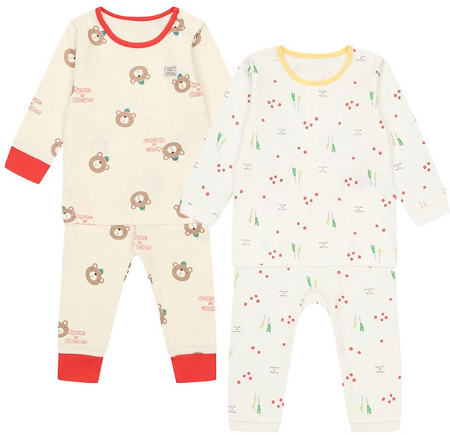Tartine et Chocolat 嬰幼兒 UL 長袖內衣 上衣 + 下身 2件組