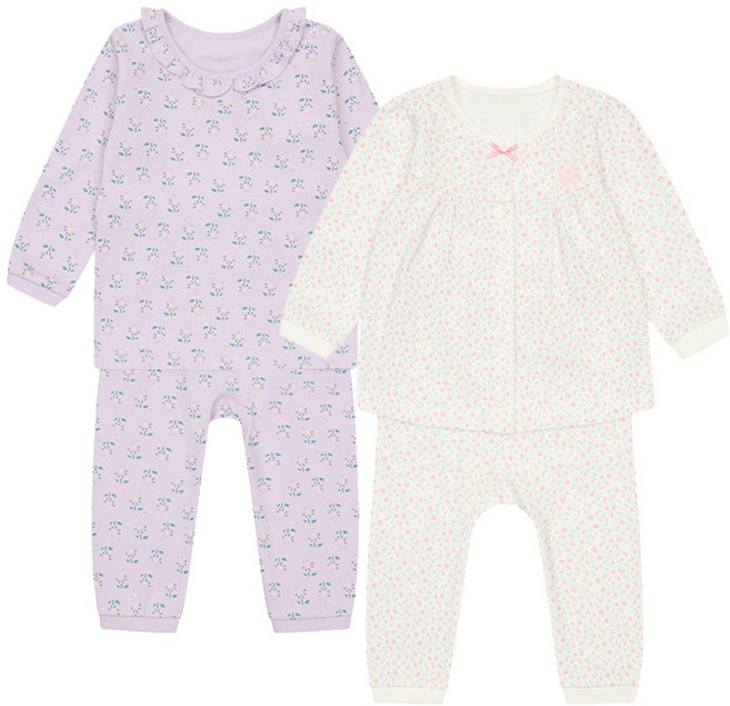 Tartine et Chocolat 嬰幼兒 GL 內著 長袖上衣 + 下身 2件組