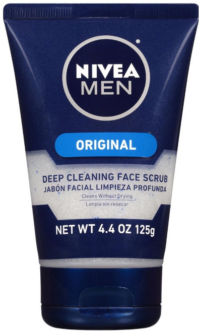 NIVEA 妮維雅 MEN 深層蘆薈去角質凝露, 125g, 1個