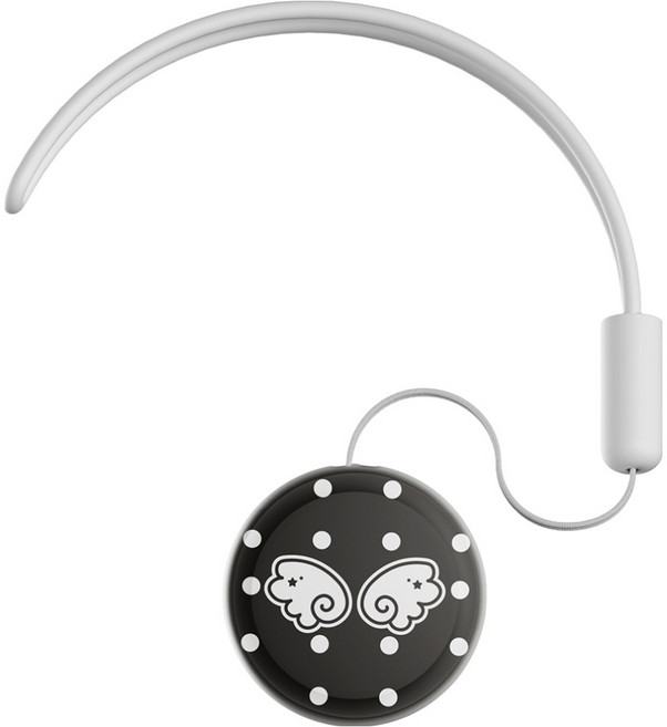 SINJIMORU Modi Mood Sinji Tag 圓形, 黑色天使, 1個