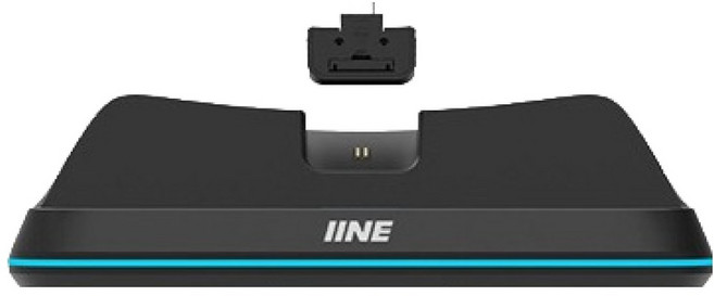 이이네 PS5 포탈 전용 RGB 커넥터형 2세대 충전 스탠드, 블랙, 1개, L1171