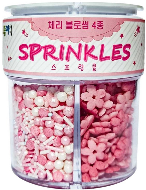 체리블로썸 스프링클 믹스 4종, 68g, 1세트