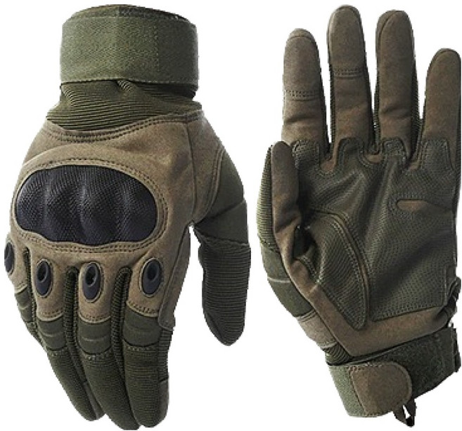 카페레이서 동네형 오토바이 클래식 너클가드 장갑 양손착용 세트 A타입, 올리브