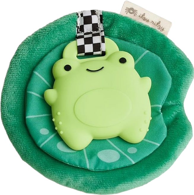 itzy ritzy 響紙固齒器, 荷葉小蛙 綠色, 1個