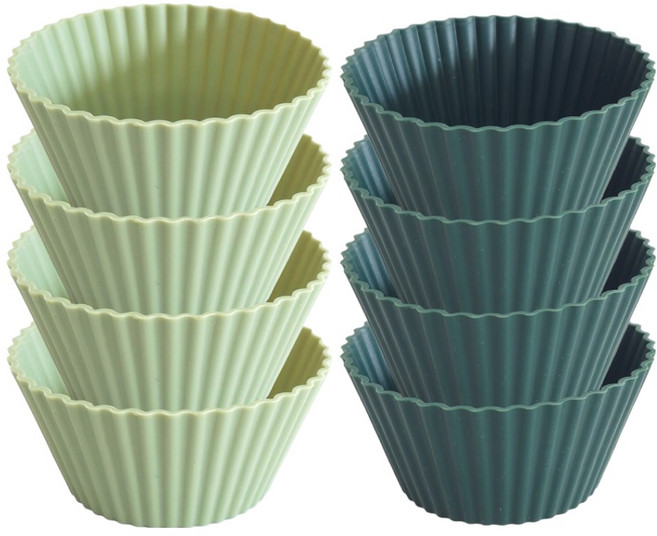 파미레 실리콘 미니 머핀빵틀 2종 x 4p 세트, 1세트