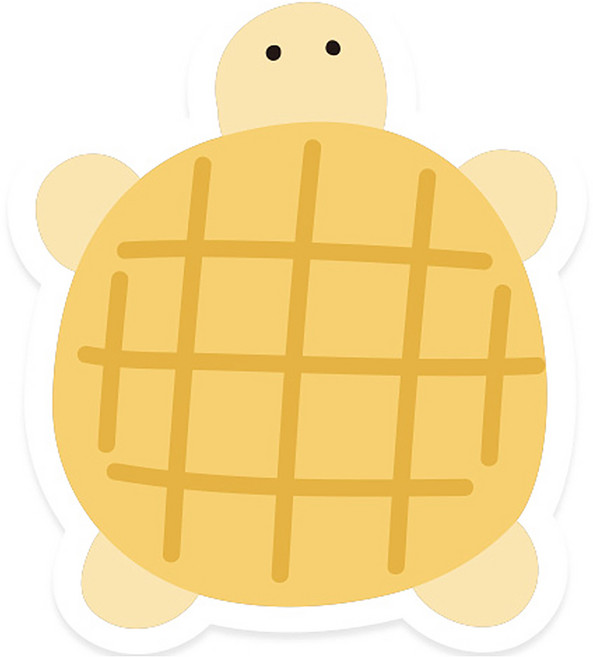 GRIDAfactory 烏龜樂園 透明 MagSafe 兼容 壓克力 智慧手機支架, 黃色烏龜, 1個