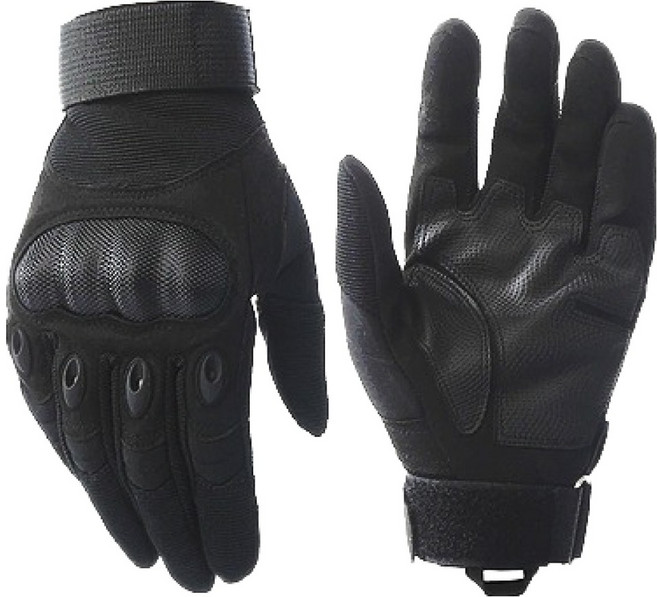 카페레이서 동네형 오토바이 클래식 너클가드 장갑 양손착용 세트 A타입, 블랙