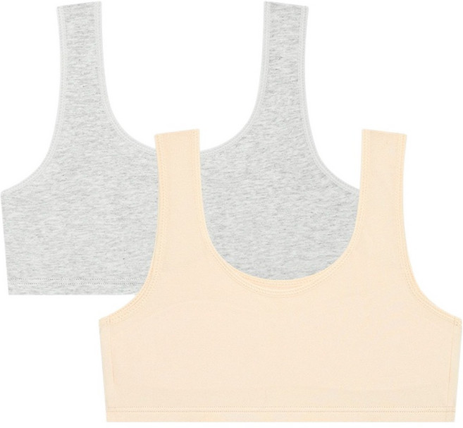 수아팜 주니어용 1단계 면에어로쿨 브라 2p