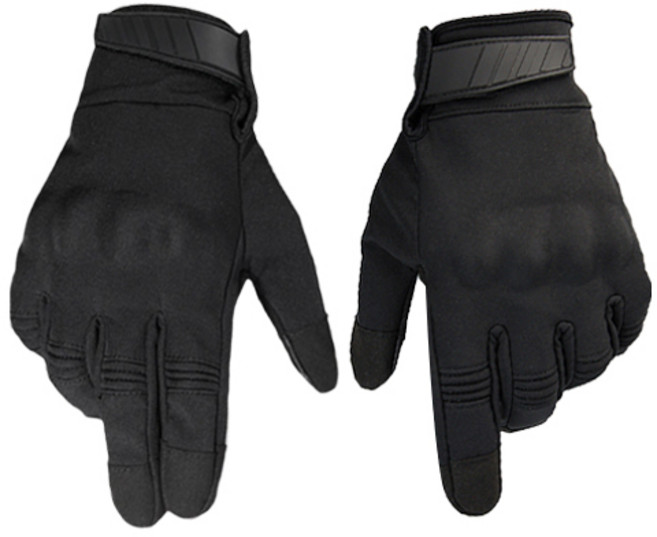 카페레이서 동네형 오토바이 클래식 너클가드 장갑 양손착용 세트 C타입, 블랙