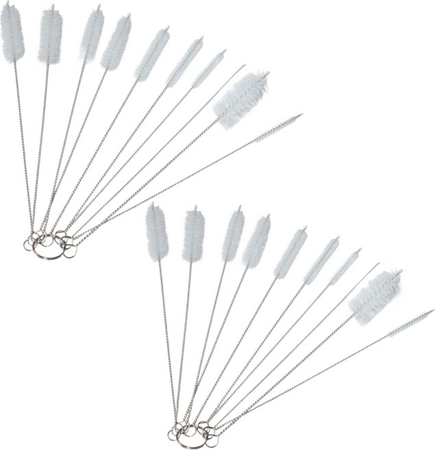 빈플랜트 포터필터 스파웃 청소솔 10종 세트, 화이트, 2세트