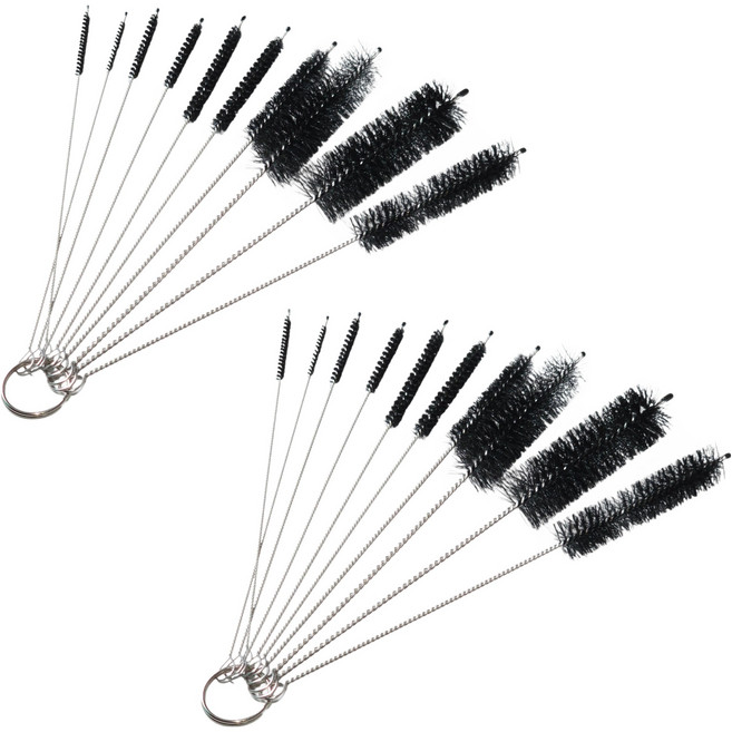 빈플랜트 포터필터 스파웃 청소솔 10종 세트, 블랙, 2세트