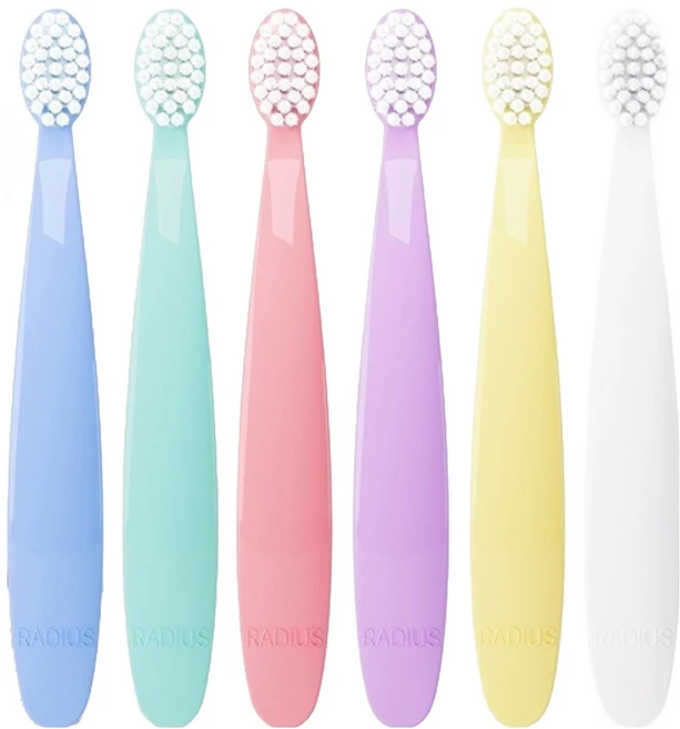 래디어스 토츠 2단계 유아칫솔, 파스텔, 6개입, 1개 - 쿠팡
