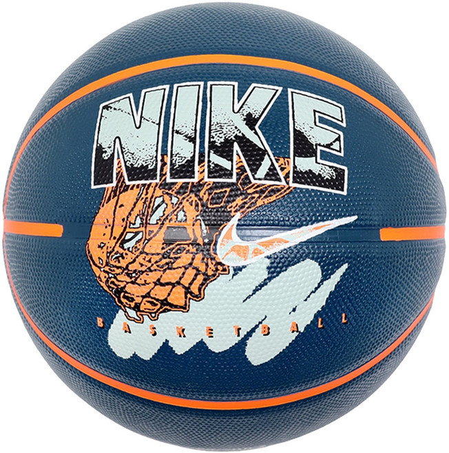NIKE 耐吉 EVERYDAY PLAYGROUND 8P Graphic 籃球 藍綠橘, 1個, N100437140807