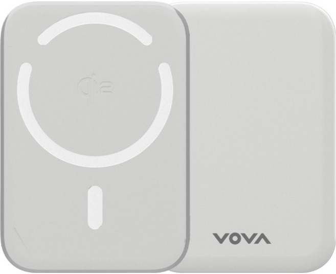 보바 Qi2 맥세이프 고속 무선충전 맥세이프 보조배터리 5000mAh C타입, VA-108, 그레이