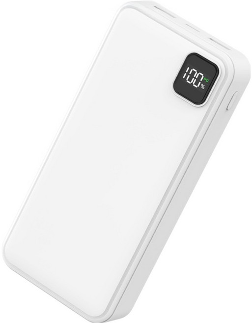 뉴클 에어볼트 PD 22.5W 고속 충전 보조배터리 20000mAh, 화이트, NCPB-20KPD-23-LG