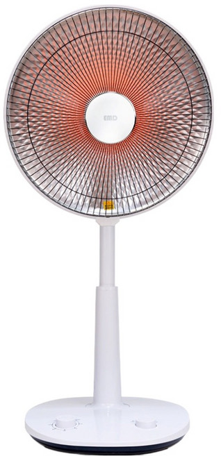 이엠디 세라믹 스탠드형 전기히터 화이트, EMD-H2601