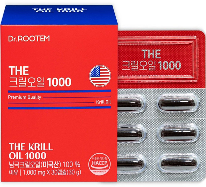 닥터루템 정품 THE 크릴오일 1000, 1개, 30정