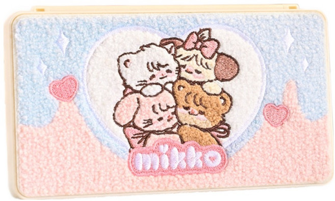 긱쉐어 24in1 게임카드 수납케이스 미코, 핑크 블루, 1개, 닌텐도스위치 1 2