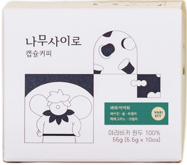 나무사이로 캡슐커피 버라이어티, 5.5g, 10개입, 1개