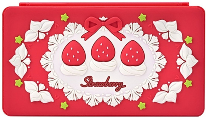 긱쉐어 24in1 게임카드 수납케이스 스트로베리, 레드 + 화이트, 1개, 닌텐도스위치 1 2