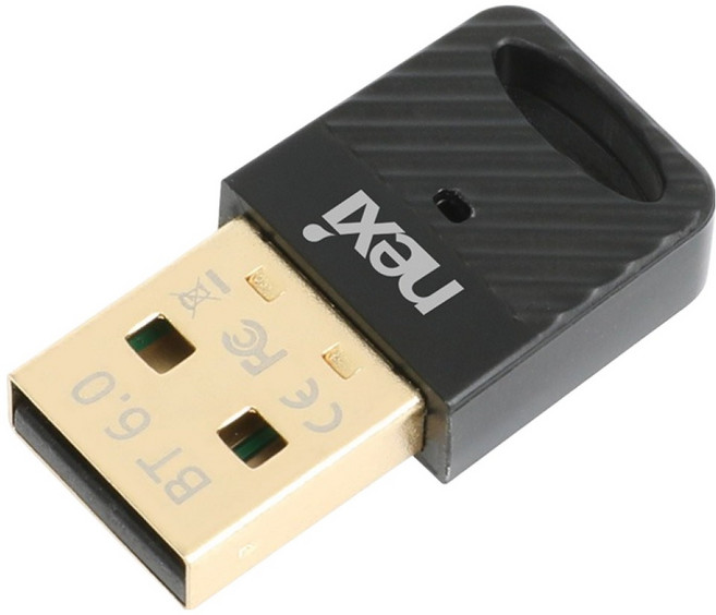 넥시 블루투스 V6.0 EDR 동글 NX1581, NX-BT60-EDR, 블랙, 1개