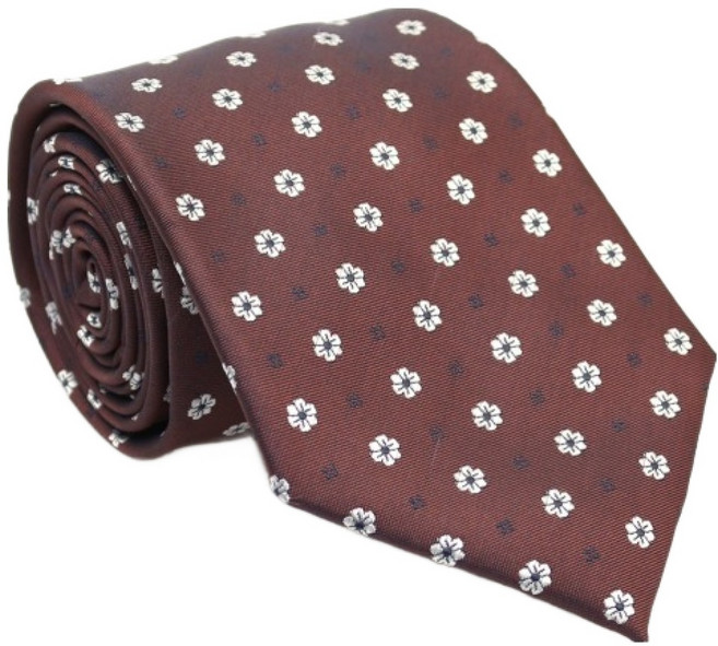 딥톡 남성용 플라워 패턴 정장 올오버 넥타이 25DT1017