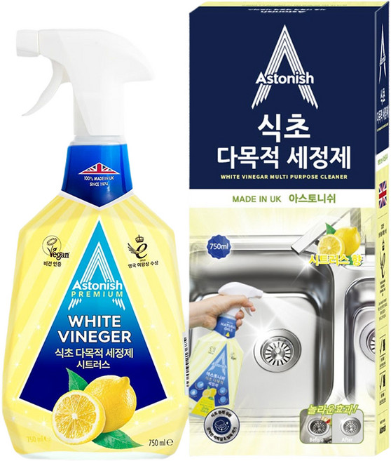 아스토니쉬 식초 다목적 세정제, 750ml, 1개