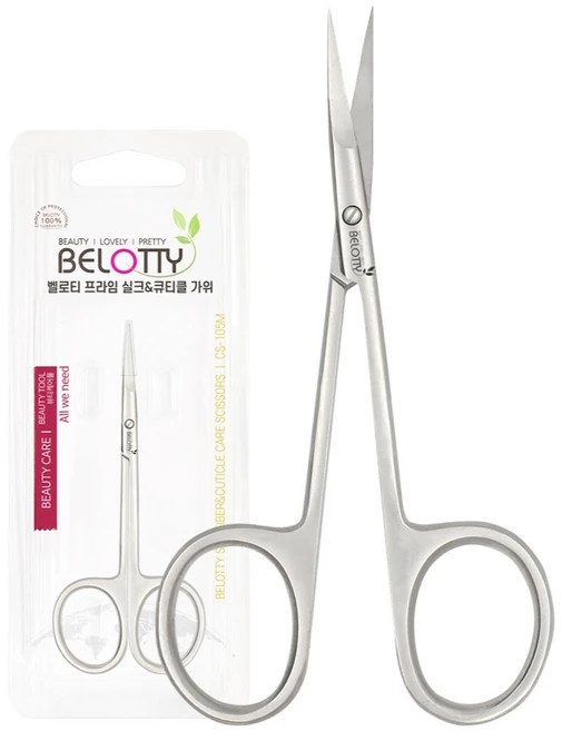 벨로티 절삭력 좋은 초정밀 전문가용 큐티클 가위, 1개, 실버 - 쿠팡
