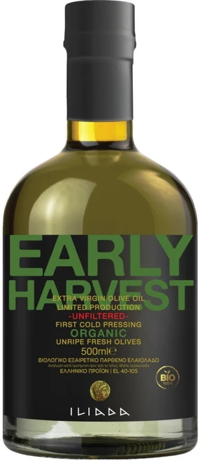 이리아다 얼리하베스트 유기농 엑스트라버진 올리브유, 1개, 500ml - 쿠팡