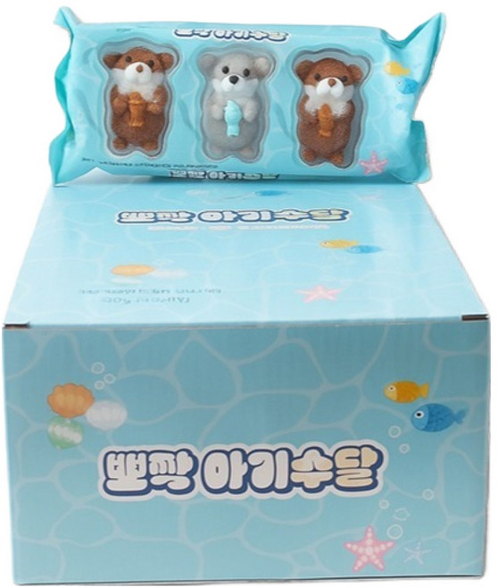 뽀짝 아기수달모양 마시멜로, 360g, 1개