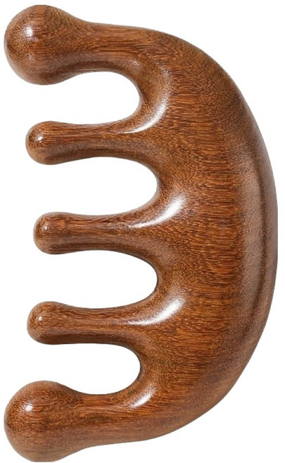 두피 페이스 괄사, 우드, 1개