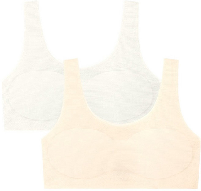 수아팜 아동용 프리컷 1단계 더블체크 브래지어 2p 세트