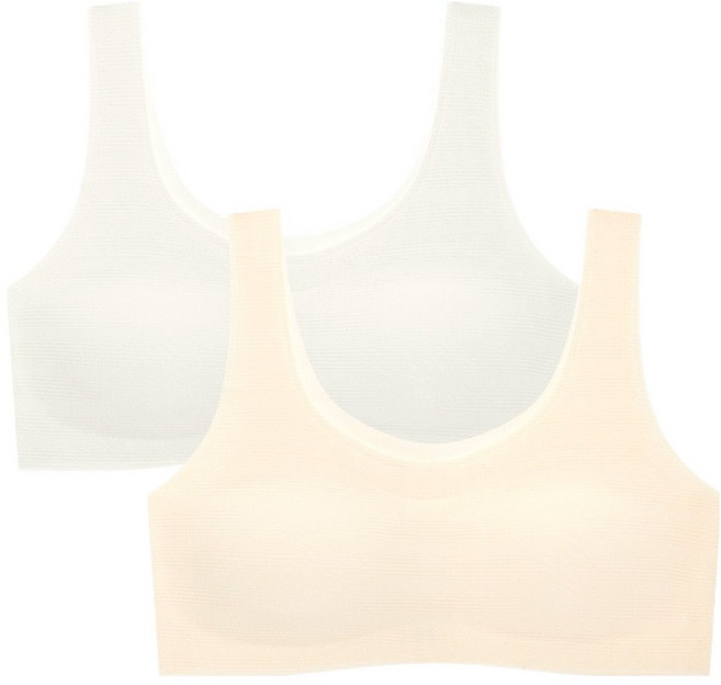 수아팜 주니어용 프리컷 2단계 더블체크 브래지어 2p 세트