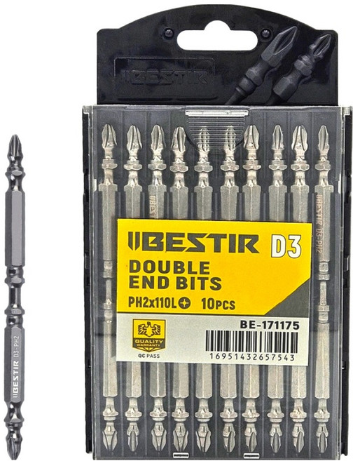BESTIR 양날토션비트 110mm 10p 세트 BE-171175, 1세트