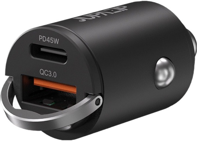 주파집 초고속 듀얼 PPS C타입 매립형 차량용 시가잭 충전기 63W, 블랙, CC03S