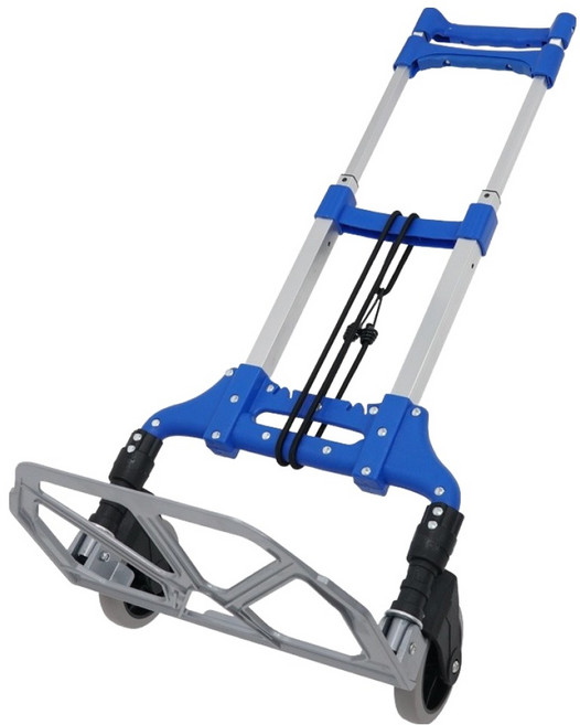 컴스 3단 접이식 핸디 캐리어 JX075, 블루, 1개