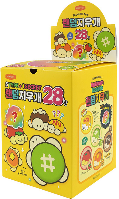 핑크풋 28탄 랜덤지우개, 랜덤발송, 60개