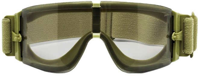 아메리칸로드 서바이벌 전투 산악 게임 고글 BRP2027, 카키, 1개