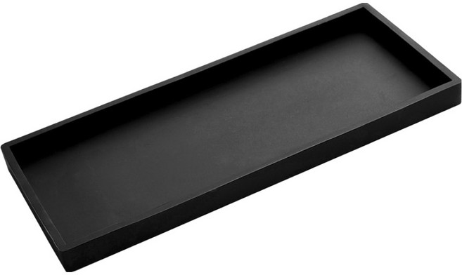 모나코올리브 모던 실리콘 트레이 대형, 블랙, 1개
