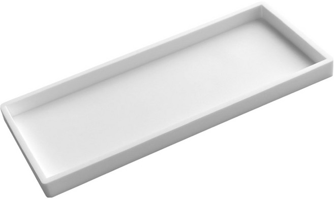 모나코올리브 모던 실리콘 트레이 대형, 화이트, 1개