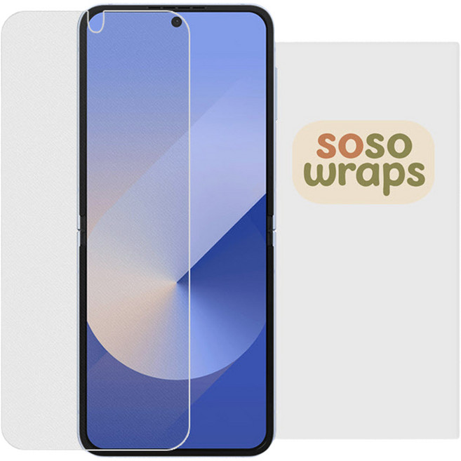 Soso Labs 韓國製 防指紋自動修復螢幕保護貼 2入 + 簡易安裝框組, 1套