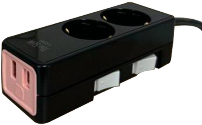 네모탭 더슬림 개별 멀티탭 10W 2구 SY-SB2 USB, 다크그레이, 1개, 1.2m